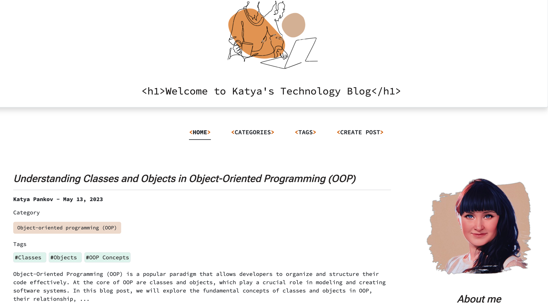 Blog website