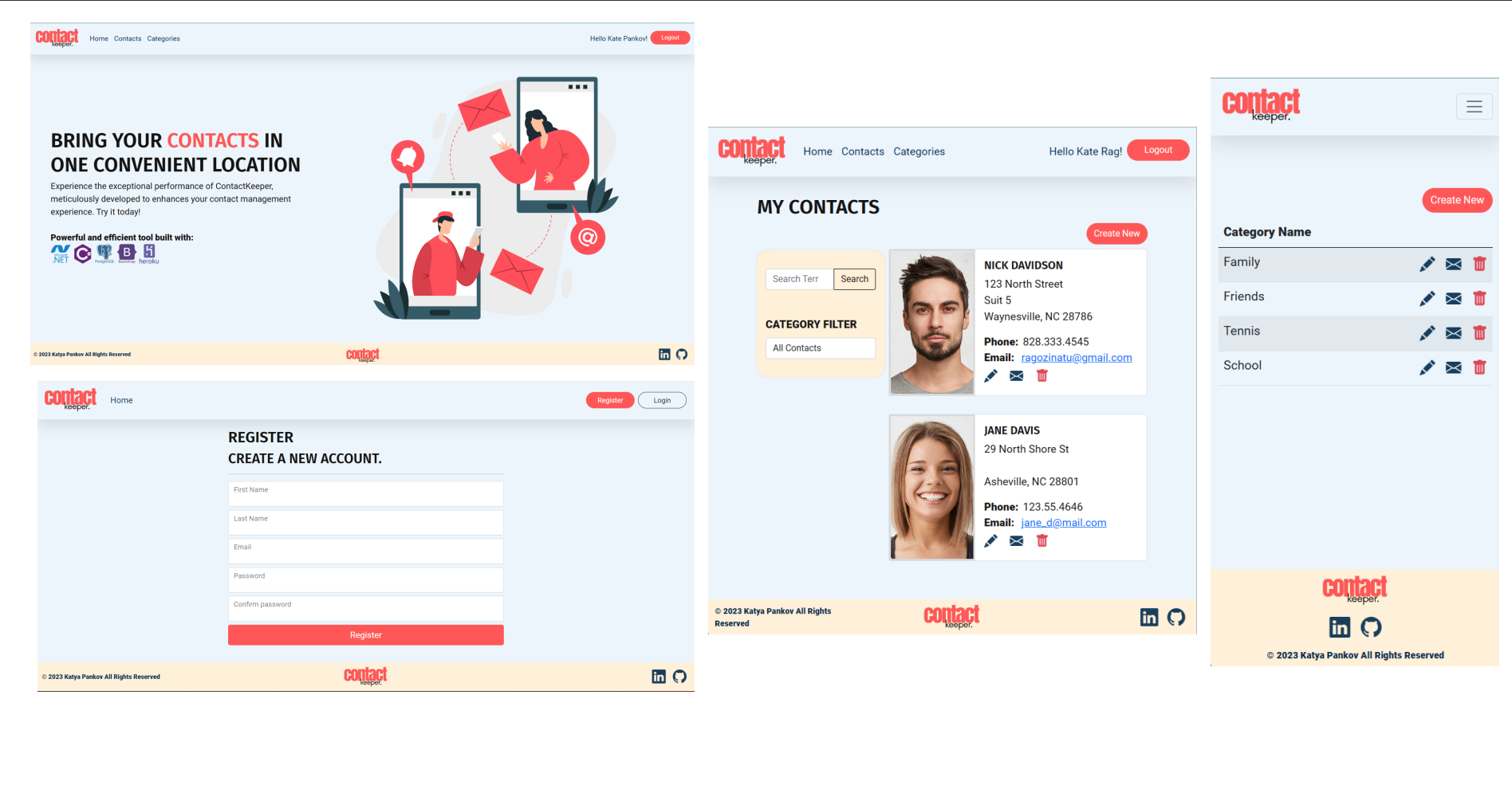 ContactKeeper MVC App