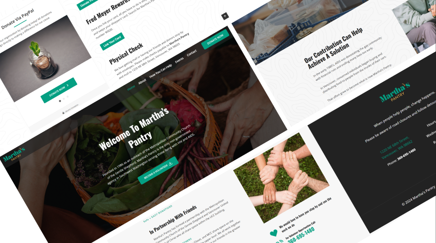 Martha's Pantry Website Design